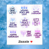 Hannukah dit des autocollants