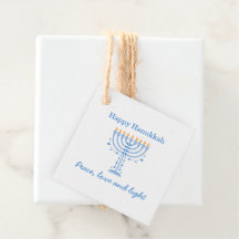 Hannukah feest cadeau tag - Prettig Chanoeka