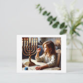 Hannukah Lights, Briefkaart (Staand voorkant)