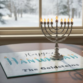 Hannukah Menorah Drip Board Candle Placemat Snijplank