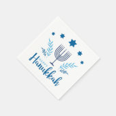 Hannukah menorah servet (Hoek)