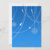 Hannukah Party Flat Invitation Kaart (Achterkant)