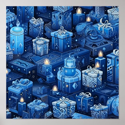 Hannukah vakantie poster (Voorkant)