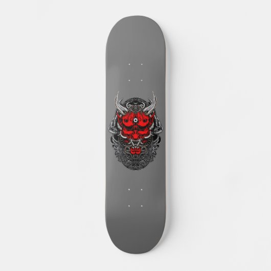 Hannya Demon Design Skateboard, 7¾" Deck Skateboard (Voorkant)