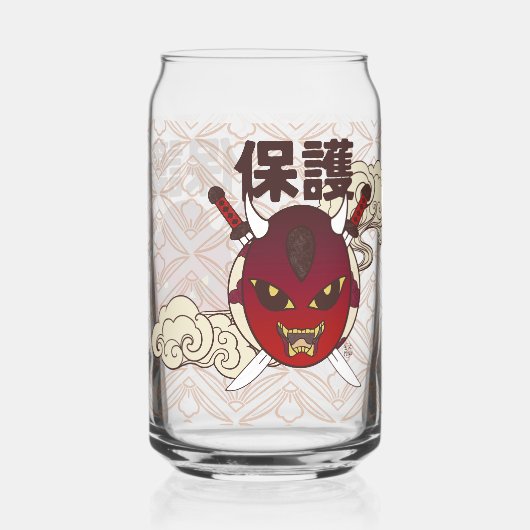 Hannya-glas Blikvorm Glas (Voorkant)