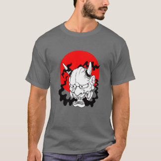 Hannya japanese yokai Ogre mask oni harajuku art f T-shirt