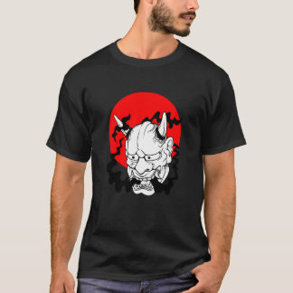 Hannya japanese yokai Ogre mask oni harajuku art r T-shirt