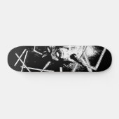 Hannya Mask 8189 - Variant - Zwart-wit Skateboard (Horizontaal)