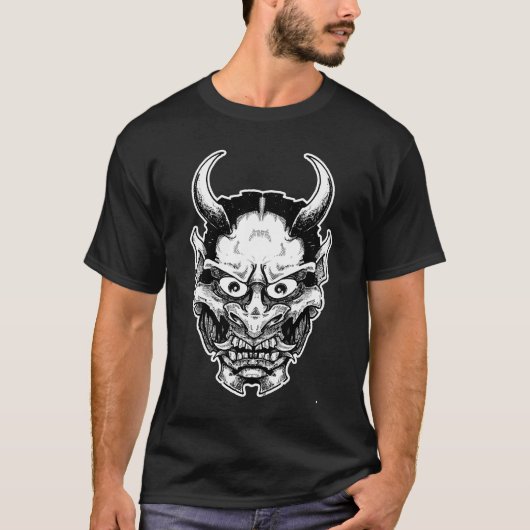hannya masker t-shirt (Voorkant)