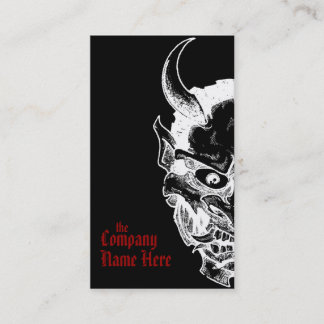 hannya masker visitekaartje