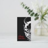 hannya masker visitekaartje (Staand voorkant)
