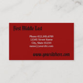 hannya masker visitekaartje (Achterkant)