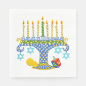 Hanoeka met katten! Servetten (Voorkant)