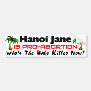 Hanoi Jane Bumpersticker
