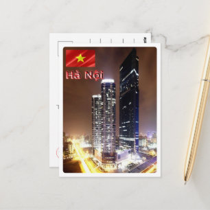 Hanoi - Landmark Tower van nigh - Vietnam - Briefkaart