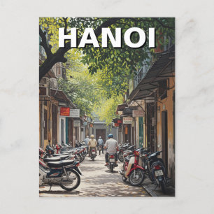 Hanoi Vietnam Alley Reizen Briefkaart