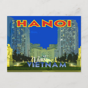 Hanoi, VIetnam, briefkaart van de serie Visit...