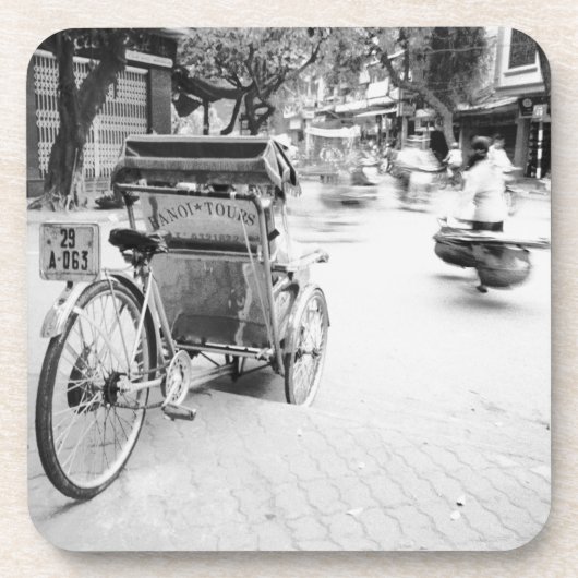 Hanoi Vietnam, Cyclo in Old Hanoi Onderzetter (Voorkant)