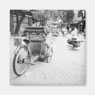 Hanoi Vietnam, Cyclo in Oud Hanoi Magneet