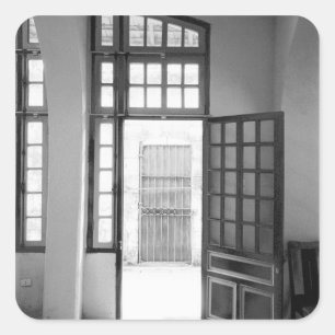 Hanoi Vietnam, gevangenis van Inside Hanoi Hilton Vierkante Sticker