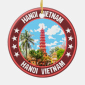 Hanoi Vietnam Keramisch Ornament (Achterkant)