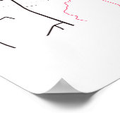 Hanoi - Vietnam MilkTea City Map Poster (Hoek)