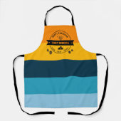 Hanouka moderne Latke personnalisé tablier rayé (Recto)