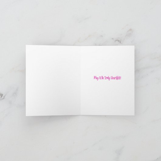 HANOUKKA avec carte Hanoukka "HEART" (Intérieur)