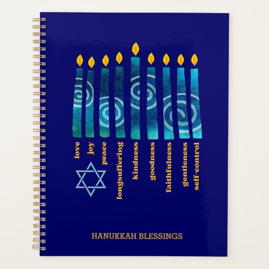 HANOUKKA Bénédictions Fruit de l'Esprit chrétien (Devant)