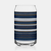 Hanoukka Blues Stripes Bleu Blanc Or (Droite)