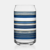 Hanoukka Blues Stripes Bleu Blanc Or (Gauche)