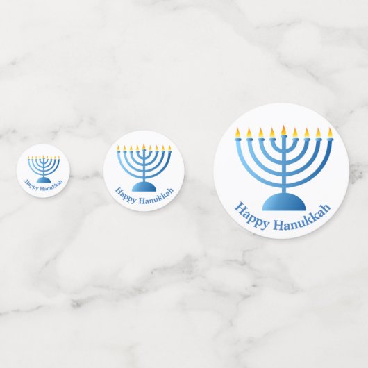 Hanoukka Chanukah Design Table Confetti (Devant)
