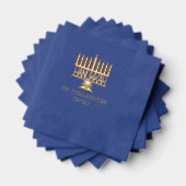 Hanoukka Chanukah Lit Menorah #2 Nom de famille (Insitu (empilé))