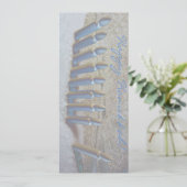 Hanoukka dans la neige! carte plate sur papier mét (Debout devant)