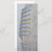 Hanoukka dans la neige! carte plate sur papier mét (Devant / Derrière)