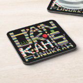 Hanoukka Dessous de verre Hanoukka est Funukkah St (Côté gauche)