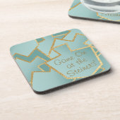 Hanoukka Dessous de verre Le nouveau Turquoise Elé (Côté gauche)