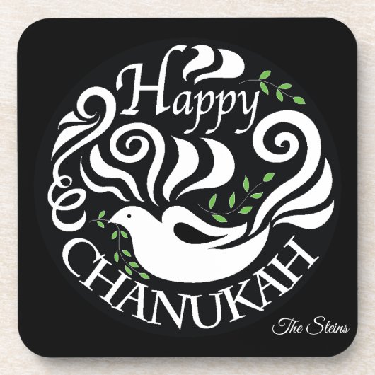 Hanoukka Dessous de verre Personnaliser Happy Chan (Devant)