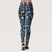 Hanoukka Doodles jolies Leggings illustrés (Dos)