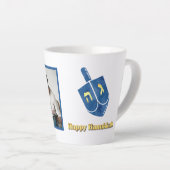 Hanoukka Dreidel et Photo Latte Mug (Angle droit)