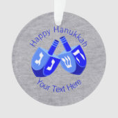 Hanoukka Dreidels En Bleu Cute Kids Chrismukkah (devant)