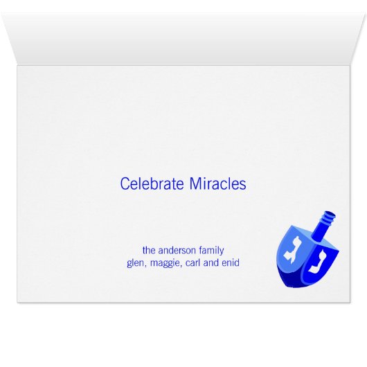 Hanoukka Dreidels En Bleu Et Blanc Amusants Pour L (Intérieur Horizontal (Bas))