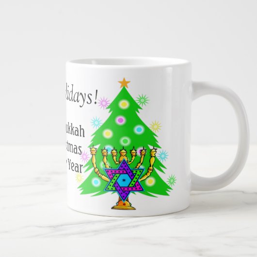 Hanoukka et Noël ensemble Café Mug (Droite)