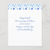 Hanoukka Festival Party Blue Orament papier plat (Dos)