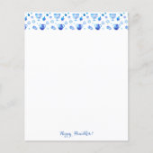 Hanoukka Festival Party Blue Orament papier plat (Devant)