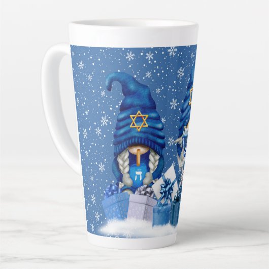 Hanoukka Gnomes Latte Mug (Angle gauche)