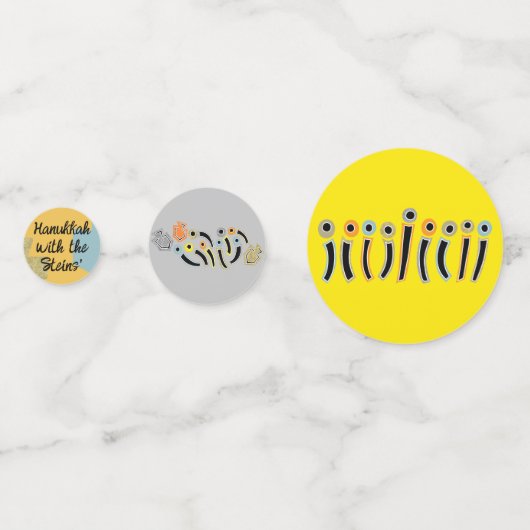 Hanoukka Happy Glitzy Table Confetti (Devant)