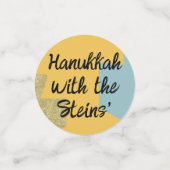 Hanoukka Happy Glitzy Table Confetti (Petit recto)