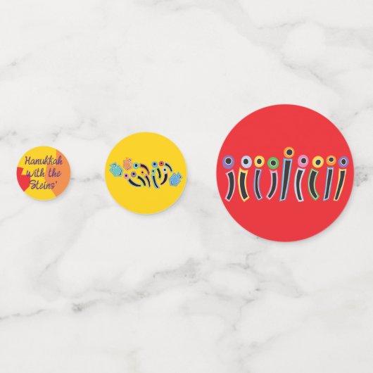 Hanoukka Happy Table Confetti (Devant)