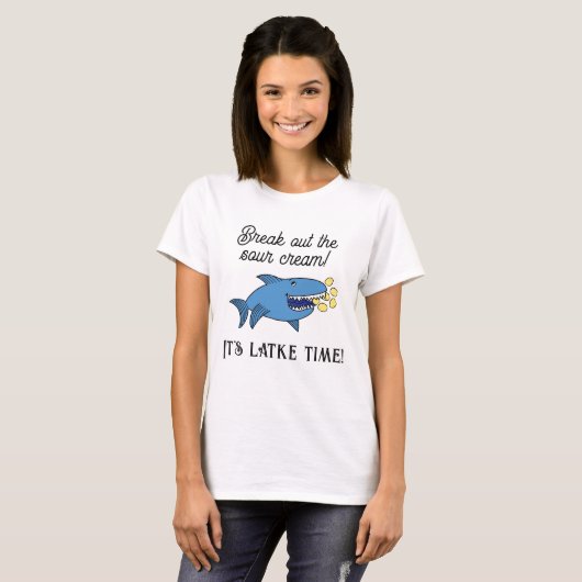 Hanoukka Latke Time / T-shirt de base pour femmes (Devant entier)